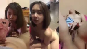 น้องแพร เซลฟี่ตอนควยโม๊ค อวดเพื่อน ว่ากูได้เย็ดกับแฟนแล้ว