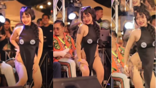 งานสัก สาวน้อยไม่ใส่ กกน.ขึ้นเต้นบนเวที น้องเมาจนไม่รู้ว่าที่แปะหลุด