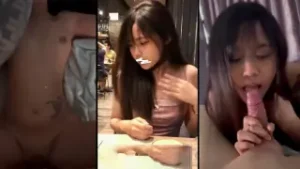 สาวน้อยน่ารักจ๋อมควยแฟนอย่างมันส์ ลึกคอเสียวสุด ๆ แล้วขึ้นคร่อมโดนเย็ดหีสดแตกในอุ่น เต็มหี น้องคนนี้หีตอดดีมีของจริง