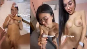 คลิปหลุด Onlyfans amam7078 น้องแอมตัวท็อปสวยระดับประเทศโดนฝรั่งควยใหญ่ยาวลากไปรุกฆาต พอโดนเสียบสดมิดลำหีฟิตเปรี๊ยะกระแทกเน้นๆ